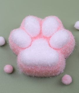 Cute cat paw pink [flocking type]